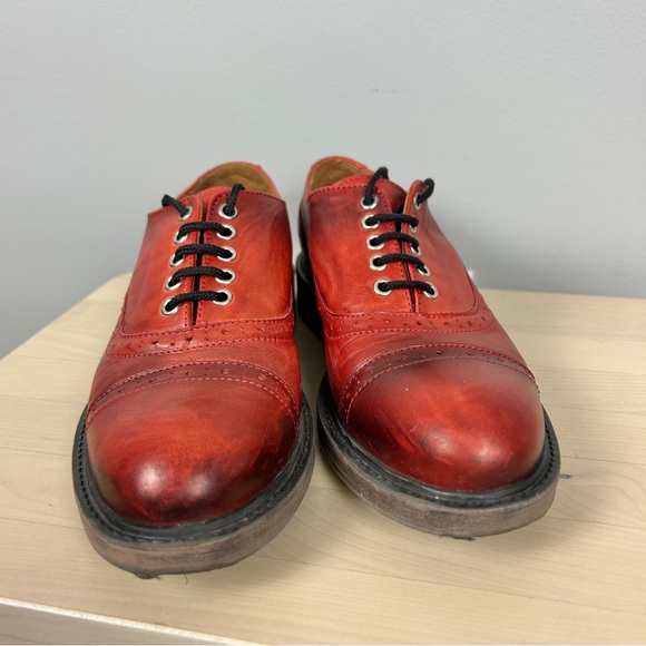 MIZ MOOZ Michael Leather Oxford Brogue Shoe Sz 7 Lace Up Distressed Academic - Picture 4 of 6